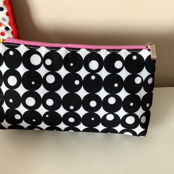 1 Clinique Kapitza Makeup Cosmetic Travel Bag Headband W Bow Curling Iron Holder - Picture 3 of 10